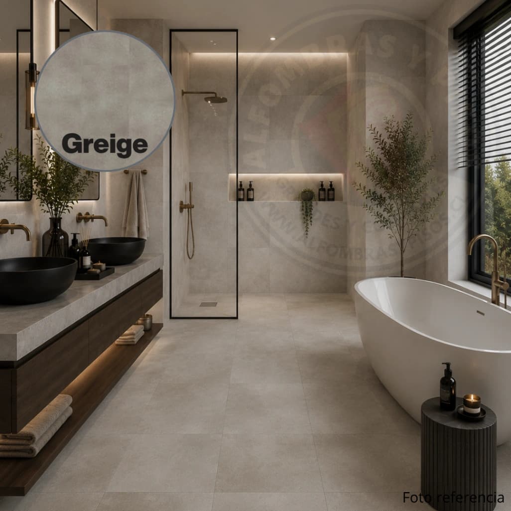 Piso Vinilico SPC Absolut Greige 6.5mm 30x60